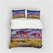 Natural Scenery Mountain 3D Bedspread Duvet Cover Set Nordic Bed Cover for Bed 150 180 Quilt Cover for Single Double Bed(3,GB King230x220cm)