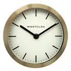 Analog 6" Metal Gold Quartz Table/Wall Clock - Accurate Timekeeping