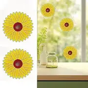 Window Fly Paper for Indoors Sticky,Fly Trap Indoor Non-Toxic & Odorless,Window Sunflowers Decoration Design Sticky Fly Trap Fly Tape 20 Pack (Sunflower)