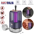 AU Electric USB Insect Bugs Fly Mosquito Killer LED Fan Lamp Catcher Zapper Trap