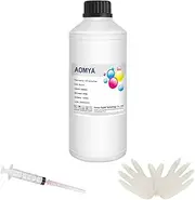 DTF 500ml Black Ink,Refill DTF Ink for Epson ET-8550, L1800, L805, R2400, P400, P800, XP15000,Heat Transfer Printing Direct to Film(500ml,BK)