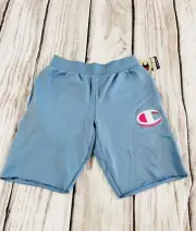 Champion Reverse Weave Shorts Blue Color Logo Mens Size Large Nwt ( A)