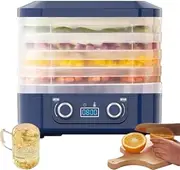 Food Freeze Dryer Machine for Home, Food Dryer Machine for Candy and Snacks, Food Dehydrator Machine with Digital Adjustable Timer and Temperature Control, for Fruits Meat Vegetables (Blue)