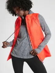 NWT ATHLETA Rock Ridge Vest, Torch Red SIZE S $138.0 #350855 T1207