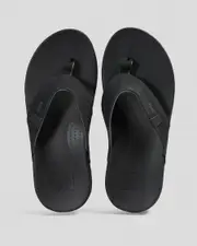[Reef] Reef Men's Cushion - Spring Flip Flops Slippers in Black/Grey Size 11 11 Black/Grey