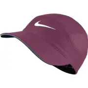NEW! NIKE Women's Aerobill Tailwind Run/Tennis Hat/Cap-Berry/Silver 848411-659