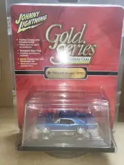 Vintage Johnny Lightning Classic Gold 1966 Pontiac GTO In Hard Protector Case