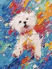 Paint by Number for Adults Beginners,Animal Paint by Numbers Kits for Kids Dog