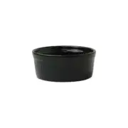 International Tableware, Inc RAMF-4-B Cancun Black 4 oz Ceramic Fluted Ramekin