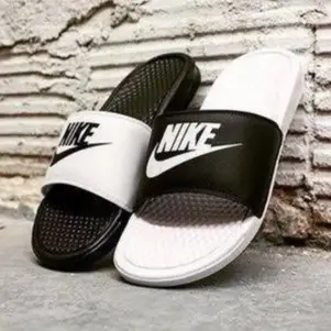 NIKE BENASSI JDI MISMATCH 拖鞋 陰陽 黑白 男女段 818736-011