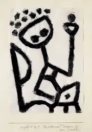Paul Klee My Mom Drunk Falls into the Chair 1940 17"x 22" Archival Art Print