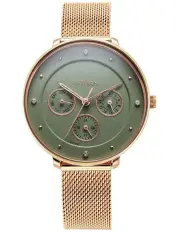 [Titan] Dial Analogue Stainless Steel Strap Watch in Rose Gold