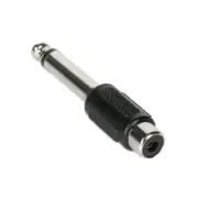 6.35mm 1/4" Mono Male Plug to RCA Female Audio Cable Adapter Converter Connector