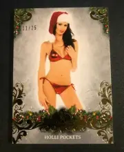 2019 Benchwarmer HOLLI POCKETS Holiday Archive #35 Gold Foil Variant/25 PLAYBOY