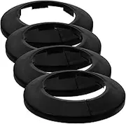 Homoyoyo 4pcs Plumbing Flange Cover Plate for Shower Durable Collar Accessory for Concealing Heating Water Pipe Openings Elegant Design for Stylish Decor