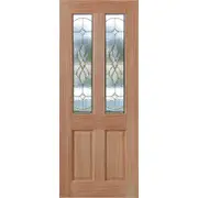 Woodcraft 2040 x 820 x 40mm Entrance Door Cass Bevelled TG1 Glass1CB