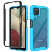 MCC Shockproof Bumper Case Samsung Galaxy A22 4G Clear Back Cover A225 [Sky Blue]