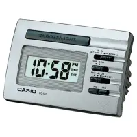 在飛比找momo購物網優惠-【CASIO 卡西歐】數位電子鬧鐘(銀灰-DQ-541D-8