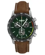 Zeppelin Night Cruise Chronograph Tachymeter Green Dial 72884 100M Mens Watch