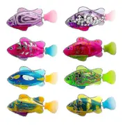 8 PCS Electronic Fish Activated Battery Powered Toy Childen Pet Holiday Gift Can Swims Tw