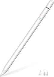 [KIROSA] iPad Pencil 1st Generation, Fast Charge Apple for 2018-2023, Tilt & Palm Rejection, Magnetic 6/7/8/9/10, Mini 5/6, Air 3/4/5, Pro 11''/12.9'' 3/4/5/6, Classic White