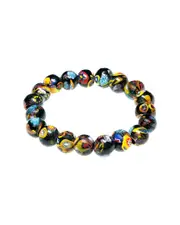 Dell Arte by Jean Claude Beaded Malifiori Stretch Bracelet