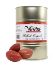 Whole Red Cerignola Olives On Brine (5.5 Lbs Tin)