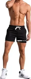 [FUGITIVE TREND] Mens Athletic Shorts Quick Dry Bodybuilding Mens Workout Shorts Gym Shorts for Men with Pockets