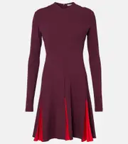 [Ferragamo] Ferragamo Jersey minidress AU 8 burgundy