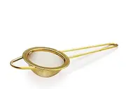Teapro Matcha Sieve & Loose Tea Strainer | Metal Fine Mesh Stainless Steel | Mini Icing Sugar Sieve | Tea Filter | Small Matcha Sifter in Gold (1)