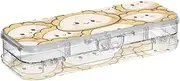 Yoogain Chinese Cartoon Dumpling Food Clear Pencil Box 2 Layer Pens Case Hard Boxes For Kids With Snap Lid