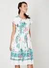Thought Dress Tencel (Organic) Cotton Cactus White Nevada Dress WSD3142