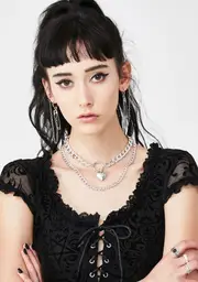 Heart On Lockdown Chain Necklace