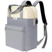 CYUREAY Laptop Backpack for Women Fashion Travel Backpacks 15.6 B-light Grey