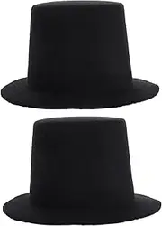 ERINGOGO 2pcs Mini Hats for DIY Crafts Doll Tops Hat Decor for Snowman Doll and Handmade Accessories Material
