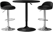 Artiss Bar Table and Stools Set Dining Desk Kitchen Chairs Cafe Pub