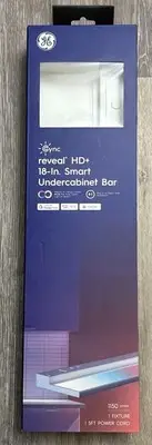 GE Cync Reveal 18" Smart Under Cabinet Light Color Apple,Alexa,Google,Matter
