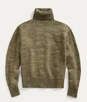 RRL Ralph Lauren Vintage Inspired Cotton Turtleneck Sweater-MEN- XL