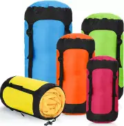 5 Pcs Compression Sacks for Backpacking 5L/10L/15L/20L/35L Camping Sleeping Bag