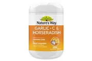 Nature's Way Garlic + Vitamin C & Horseradish Tablets 200