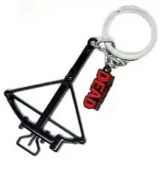 The Walking Dead Daryl's Bow & Arrow Metal Keyring Keychain Bag Clip Keys Chain