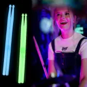 2 Pairs 5A Light Up Drum Sticks Glow In The Dark Drumsticks for Adults Kids