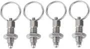 Housoutil 20pcs Stainless Steel Spring Indexing Pin Knob Plungers Pull Release Safety Pins Positioning Pin for Latching Locking and Spring Pin Applications