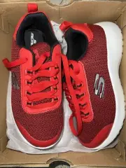 Skechers Boys 12.5M Dynamight-Turbo Dash Sneakers Red/Black 97771L Lace Up NEW