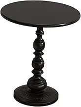 WeiLaiKeQi Modern Side Table with Matte Finish for Couch and Office Settings, Black Small, as described