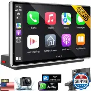 JATAZA 7" Wireless Apple CarPlay Android Auto Screen for Car - 4K Dash Cam, G