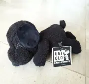 NWT Uniqlo KAWS x peanuts snoopy black dog toy plush
