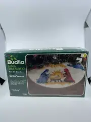 Bucilla Latch Hook Tree Skirt Kit Nativity Round Christmas 12960 NIB