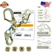 Durable Steel Rebar Chain Assembly with Double Snap Hooks - 3600 lbs Strength