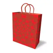 Gift Bag - Glitter Hearts - Novelty Gift Bag